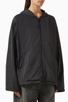 Balenciaga raincoat black shop
