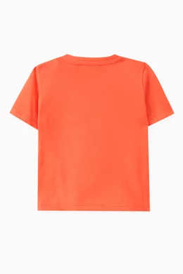 Buy Versace Multicolour Varsity Logo print T shirt in Organic Cotton