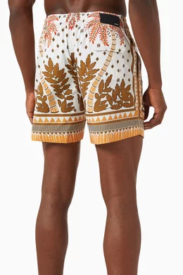 Buy Amiri Multicolour Printed Palm Tree Swim Trunks for Men in UAE