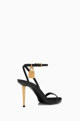 Padlock naked top strap sandal