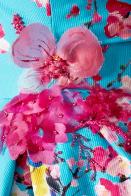 Monique lhuillier multi floral gown new arrivals