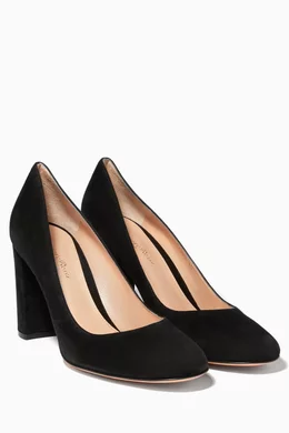 Suede black heels outlet