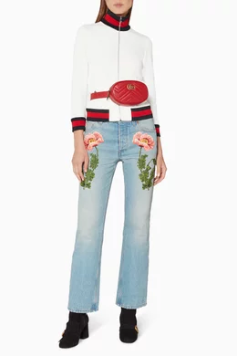 Buy Gucci Red Red Marmont Matelasse Leather Belt Bag For Women Online Ounass UAE