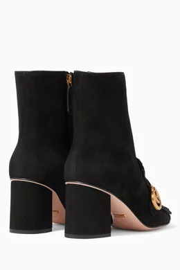 Gucci marmont suede boots sales
