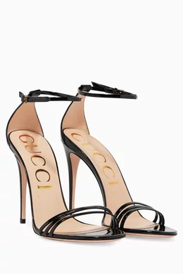 Buy Gucci Black Black Ilse Crystal Bow Sandals For Women Online Ounass UAE