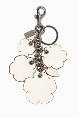 Buy Coach White Willow Floral Mix Bag Charm For Women Online