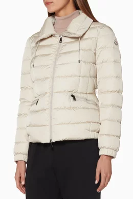 Buy Moncler Neutral Off White Irex Quilted Jacket For Women Online Ounass UAE