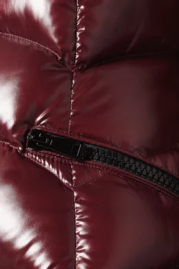 Buy Moncler Red Burgundy Moncler Albizia Oversized Puffer Jacket For Women Online Ounass UAE