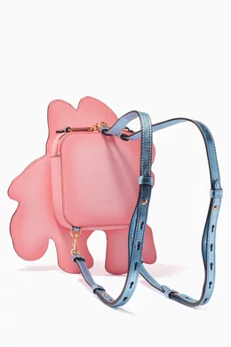 Moschino pink backpack sales