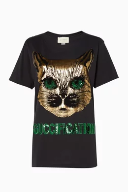 Gucci mystic cat shirt deals
