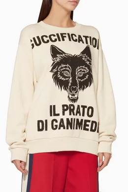 Gucci sweatshirt wolf shop