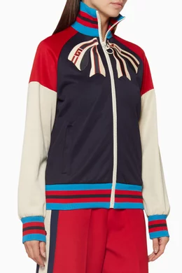 Buy Gucci Multicolour Red Guccify Yourself Printed Jacket For Women Online Ounass UAE