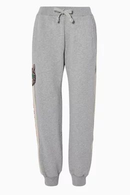 Buy Gucci Multicolour Grey Striped Cotton Jogging Pants For Women Online Ounass UAE