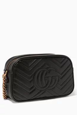 Buy Gucci Black Black Mini GG Marmont Matelasse Camera Bag For Women Online Ounass UAE