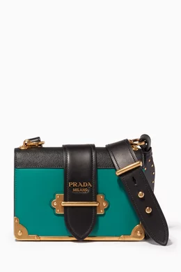 Prada green cahier bag discount