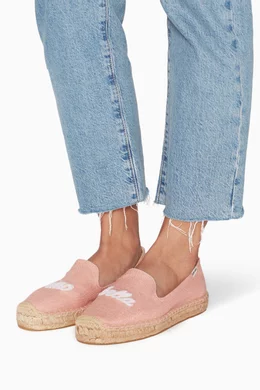 Buy Soludos Pink Pink Ciao Bella Smoking Slippers For Women Online Ounass UAE