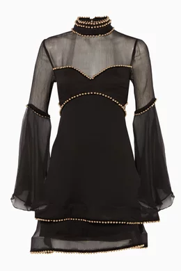 Buy THURLEY Black Black Embellished Meadow Dress For Women Online Ounass UAE