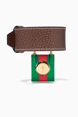Gucci leather strap shop