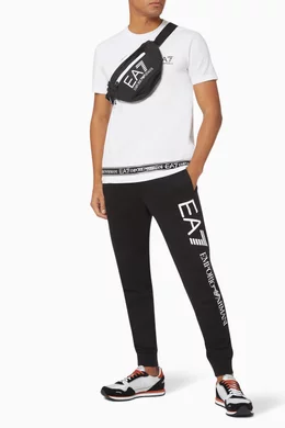 Buy Emporio Armani Black EA7 Jersey Track Pants For Men Online Ounass UAE