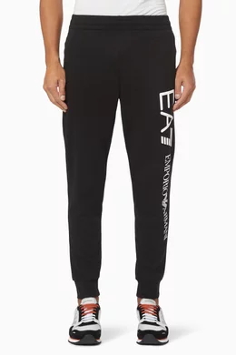 Buy Emporio Armani Black EA7 Jersey Track Pants For Men Online Ounass UAE