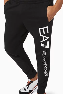 Buy Emporio Armani Black EA7 Jersey Track Pants For Men Online Ounass UAE