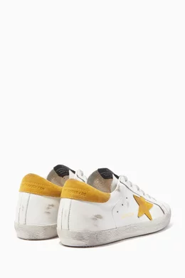 Yellow and white sneakers hot sale