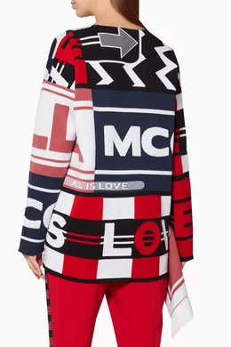 Buy Stella McCartney Multicolour Multi Coloured All Is Love Patchwork Sweater For Women Online Ounass UAE