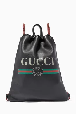 Gucci print leather bag online