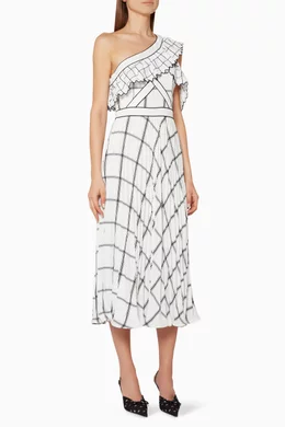 boucle off shoulder dress Marisol Off Shoulder Boucle Maxi Dress - Ivory