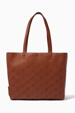 Buy Stella McCartney Brown Dark Brown Small Monogram Tote Bag For Women Online Ounass UAE