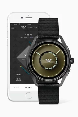 Buy Emporio Armani Colourless Matteo Connected Hybrid Smartwatch For Men Online Ounass UAE
