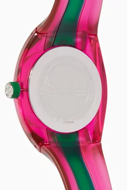 Buy Gucci Multicolour Pink Green and Gucci Sync Striped Watch For UNISEX Online Ounass UAE
