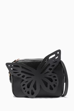 Buy Sophia Webster Black Black Flossy Butterfly Camera Bag For Women Online Ounass UAE