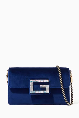 Navy velvet gucci bag hot sale