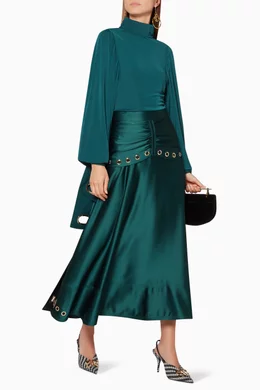 Emerald skirt top