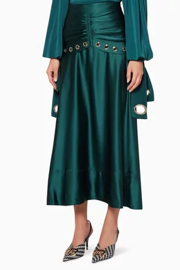 Emerald green skirt shop