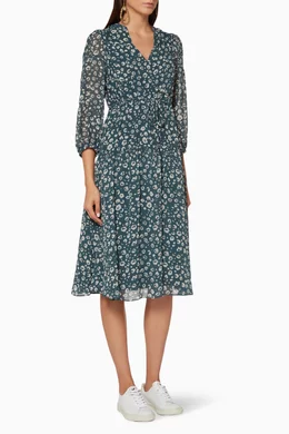 Whistles adrianne cheetah print dress top