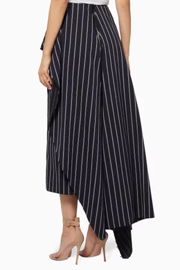 Striped navy skirt outlet