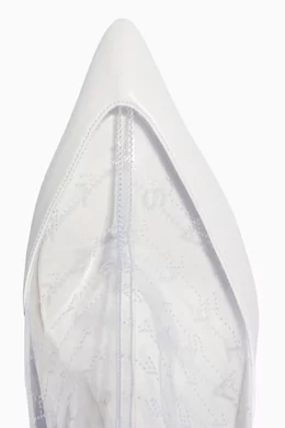 Stella mccartney white ankle boots best sale