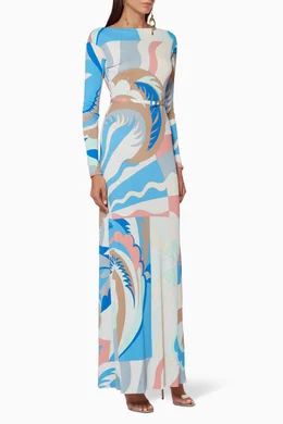 Emilio pucci blue dress hot sale