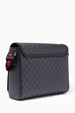 Gucci supreme flap messenger bag sales