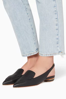 Buy Nicholas Kirkwood Black Black Beya Slingback Loafers For Women Online Ounass UAE