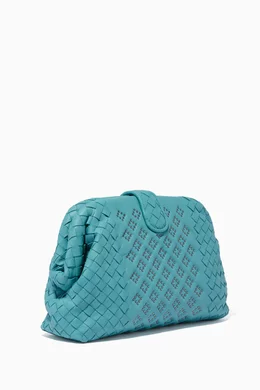 Aqua blue clutch bag store