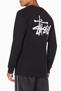 Stussy black long sleeve discount