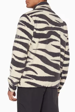 Buy Stussy Black Zebra Print Polar Fleece Sweatshirt For Men Online Ounass UAE