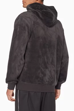 Buy Stussy Black Black Pile Fleece Hoodie For Men Online Ounass UAE
