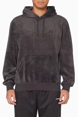 Stussy pile fleece hoody hotsell