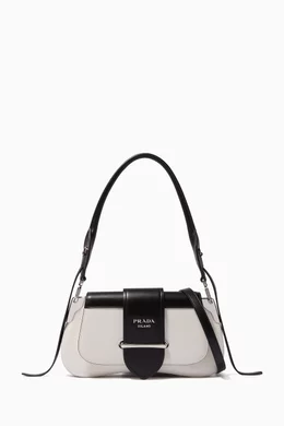 Prada black and white purse sales