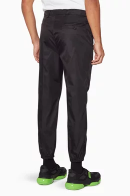 Black nylon sweatpants cheap