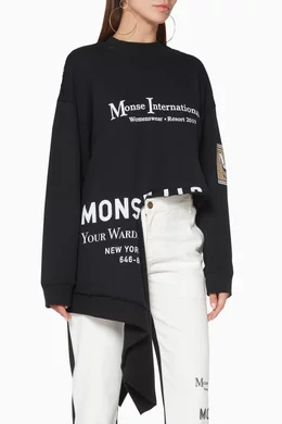 Buy Monse Black Black Monse International Sweatshirt For Women Online Ounass UAE